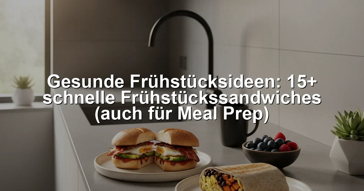 Gesunde Frühstücksideen: 15+ schnelle Frühstückssandwiches (auch für Meal Prep)
