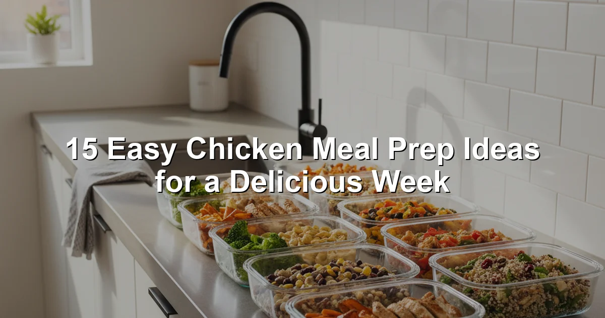 chicken meal prep ideas - 15 Easy Chicken Meal Prep Ideas for a Delicious Week