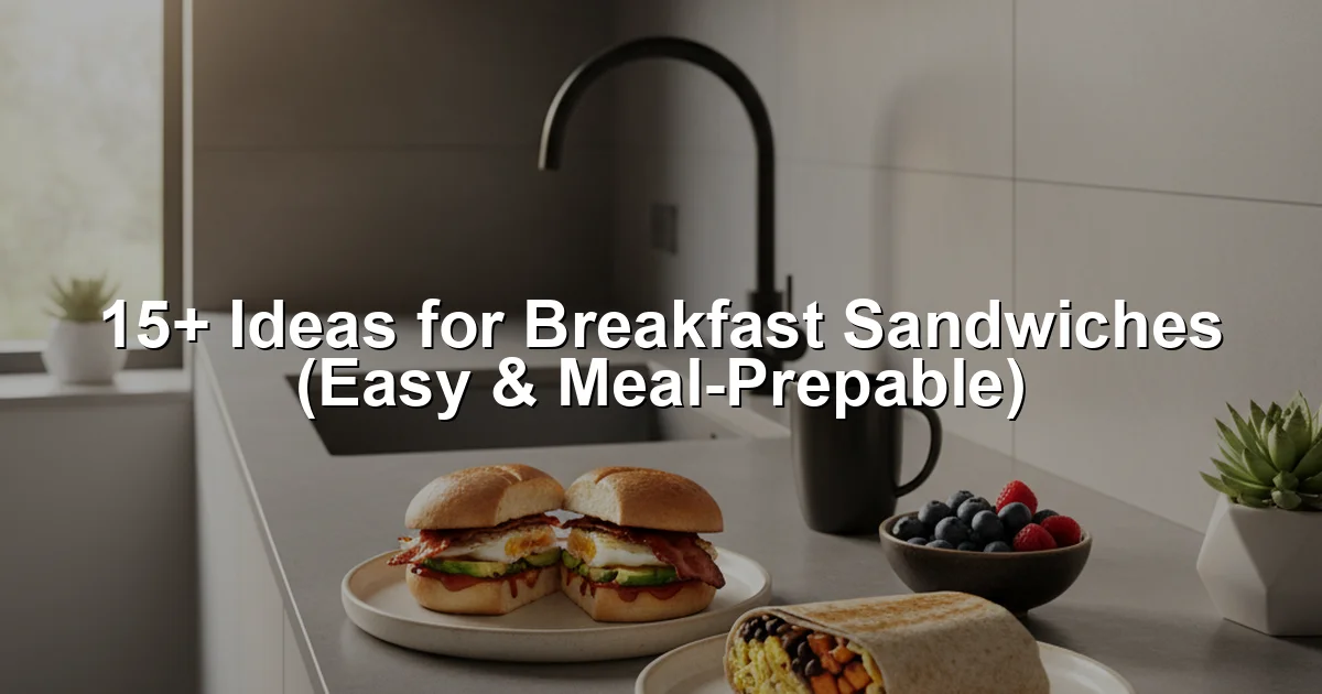 ideas for breakfast sandwiches - 15+ Ideas for Breakfast Sandwiches (Easy & Meal-Prepable)
