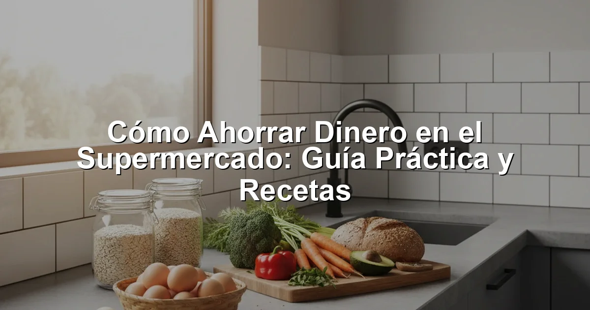 Cómo Ahorrar Dinero en el Supermercado: Guía Práctica y Recetas