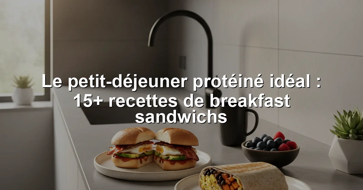 Le petit-déjeuner protéiné idéal : 15+ recettes de breakfast sandwichs