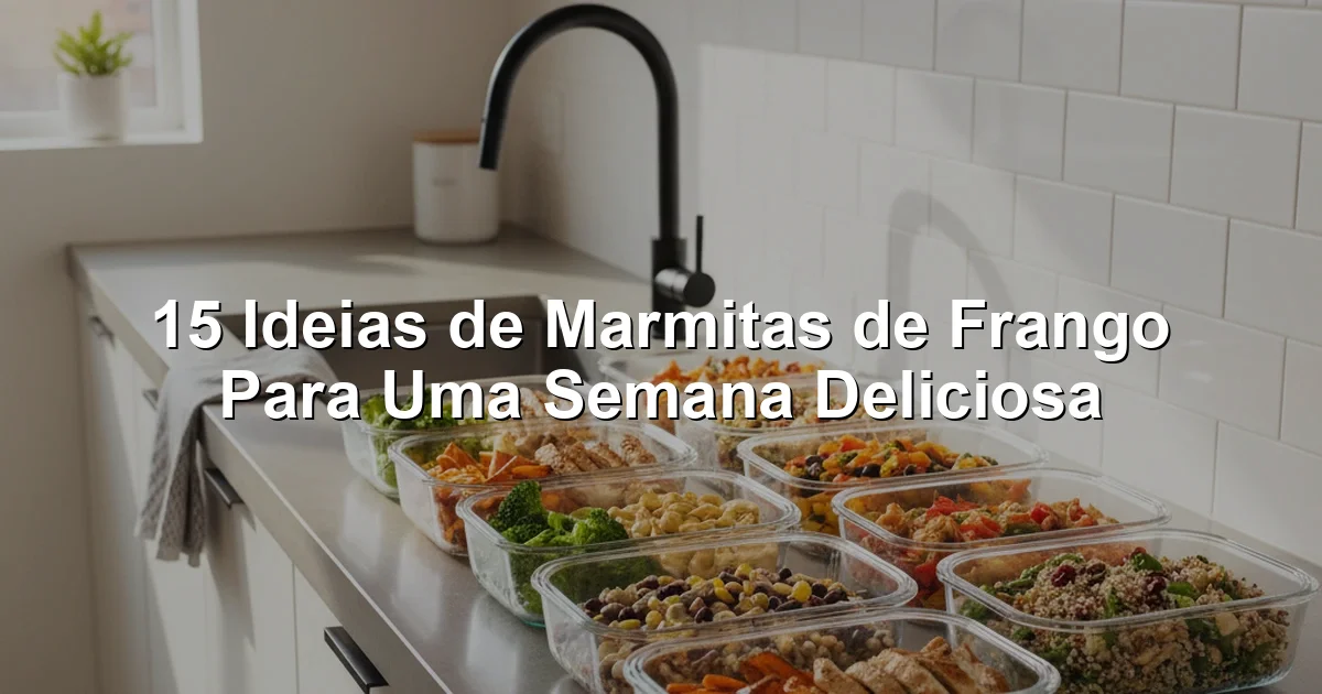 15 Ideias de Marmitas de Frango Para Uma Semana Deliciosa
