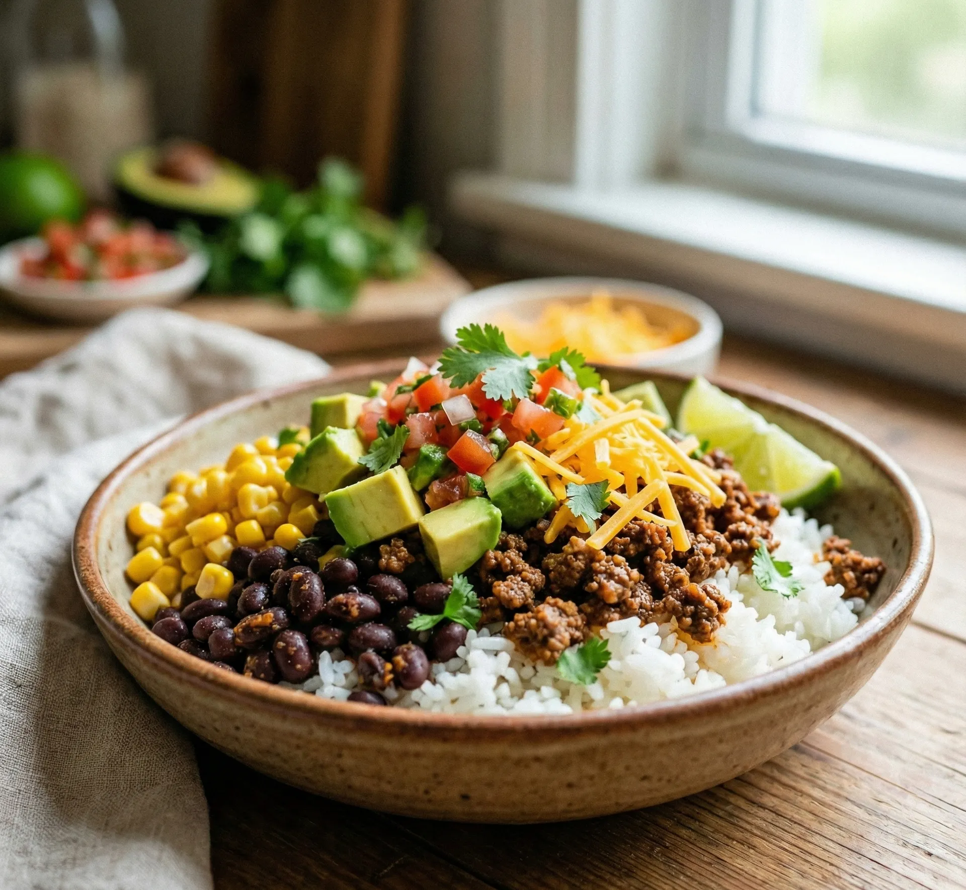 Avocado Taco Bowl