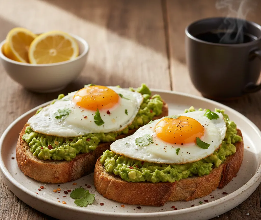 Avocado toast with egg