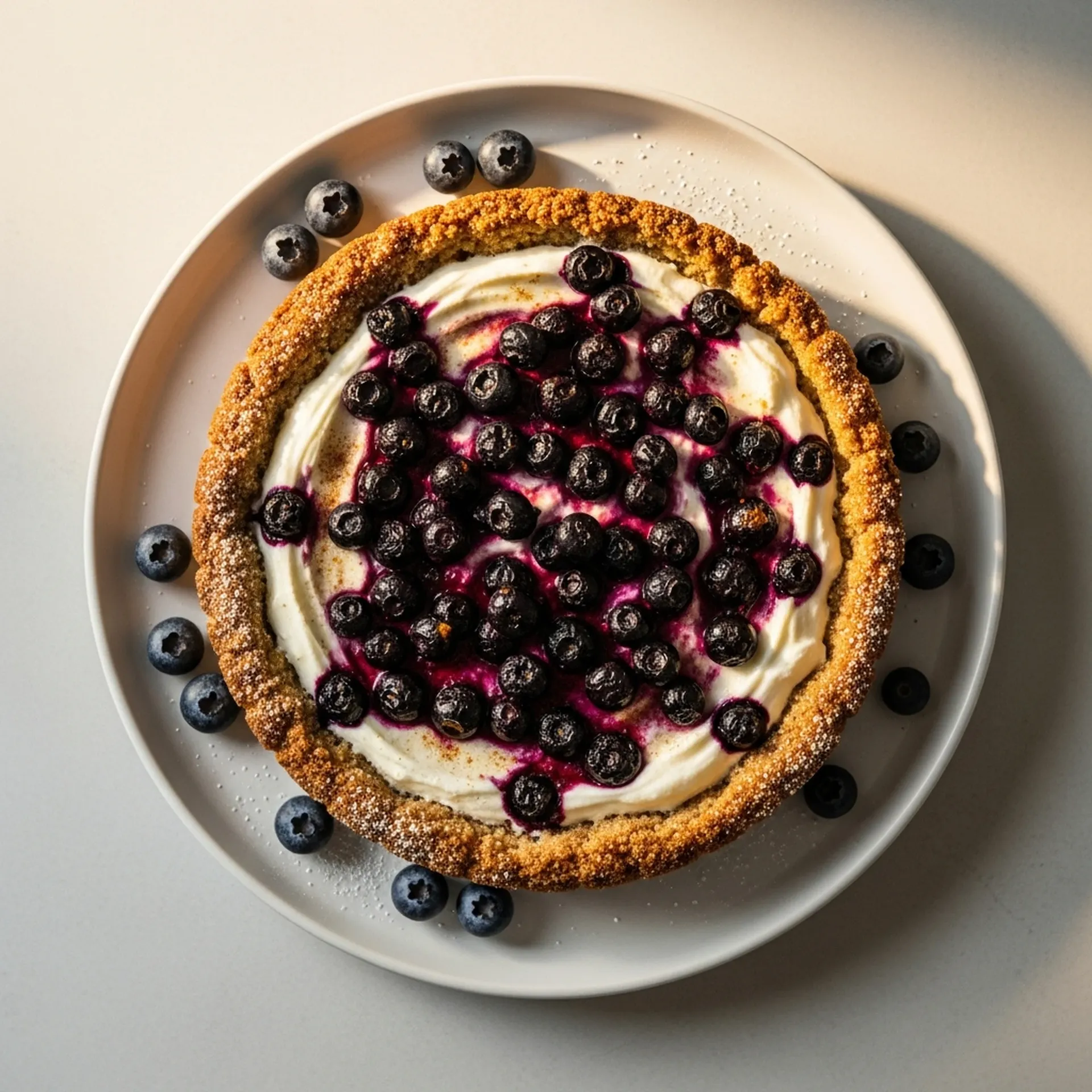 Blueberry Yogurt Tart
