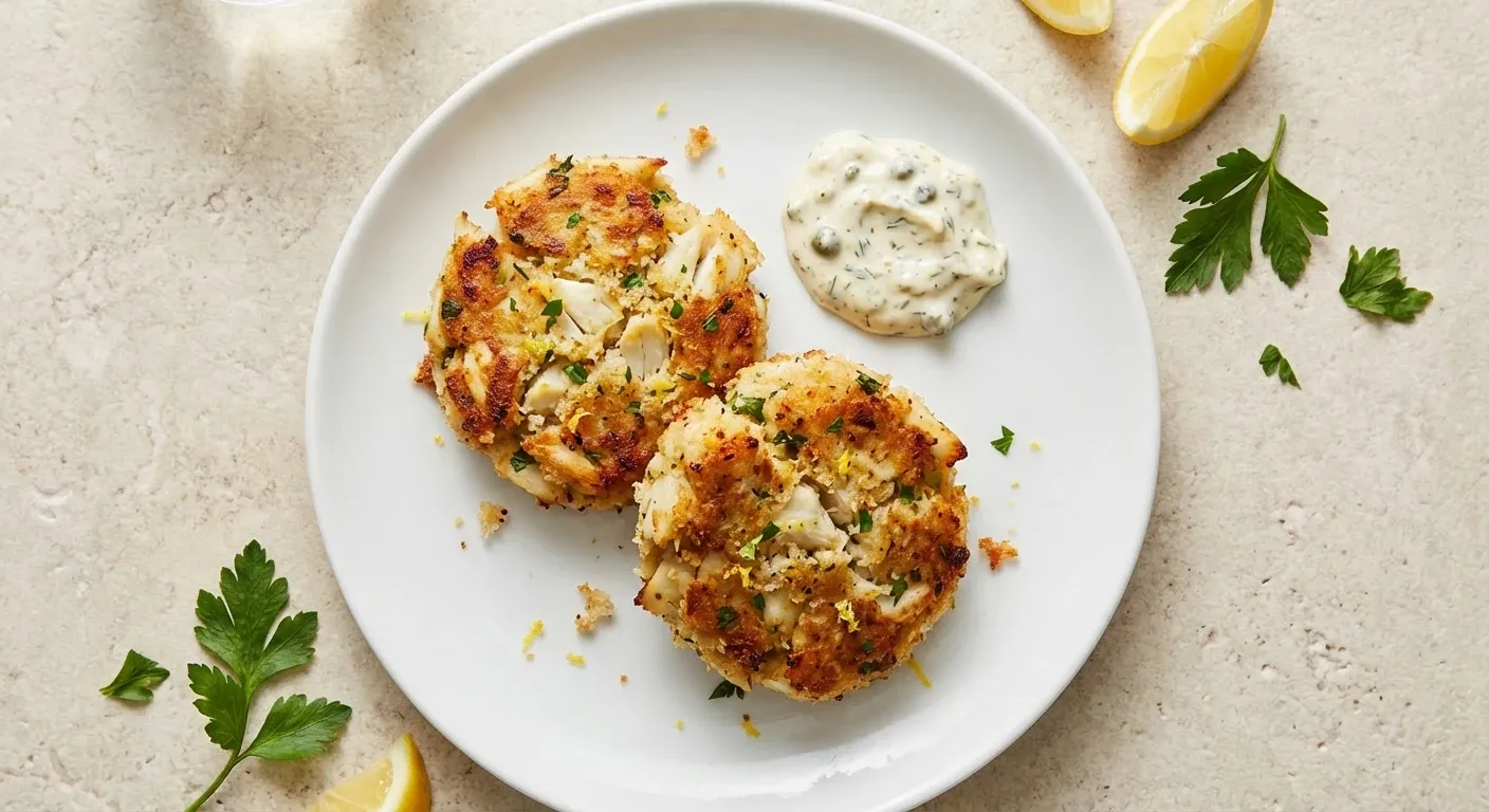 Maryland Crab Cakes with Quick Tartar Sauce