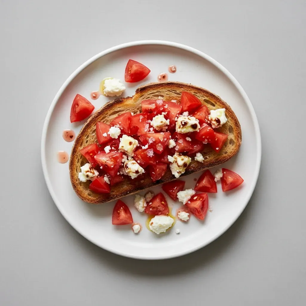 Greek Tomato and Feta Toast
