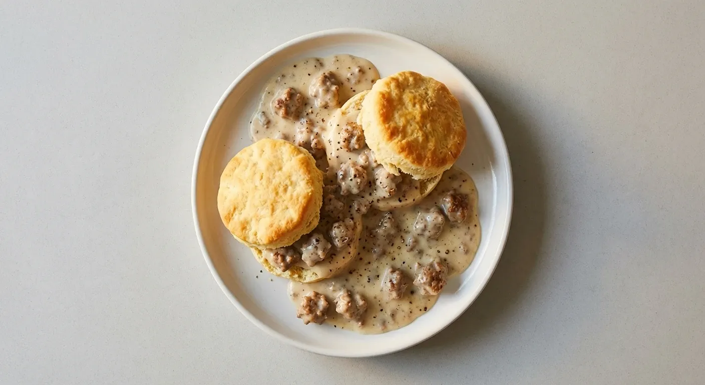 Easy Sausage Gravy and Biscuits